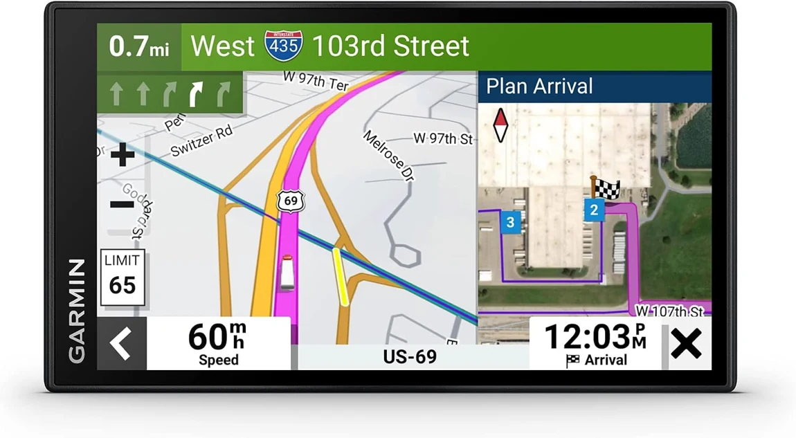 Garmin truck GPS navigator product photograph